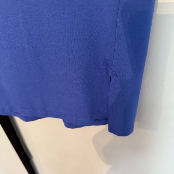 NWT - Joseph Ribkoff Blue Shirt with cutouts, Size 10 - Picture 4 of 8